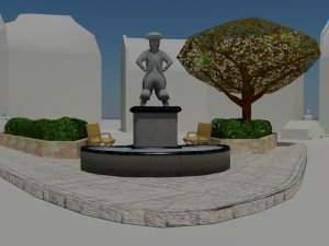 City square statue